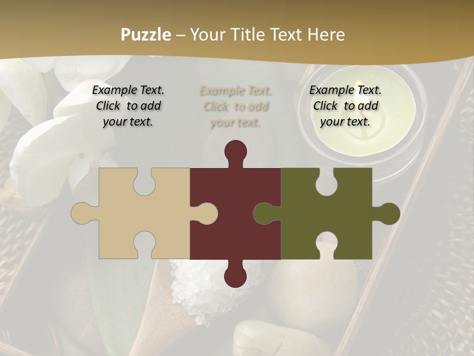 Wellness Bamboo Mat PowerPoint Template