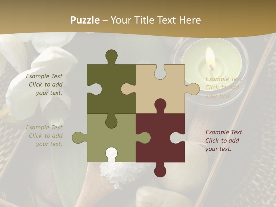 Wellness Bamboo Mat PowerPoint Template