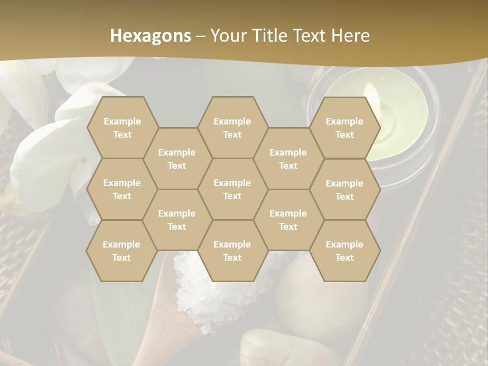 Wellness Bamboo Mat PowerPoint Template