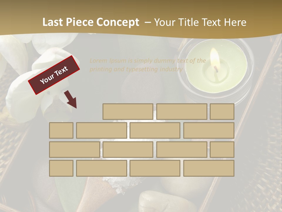 Wellness Bamboo Mat PowerPoint Template