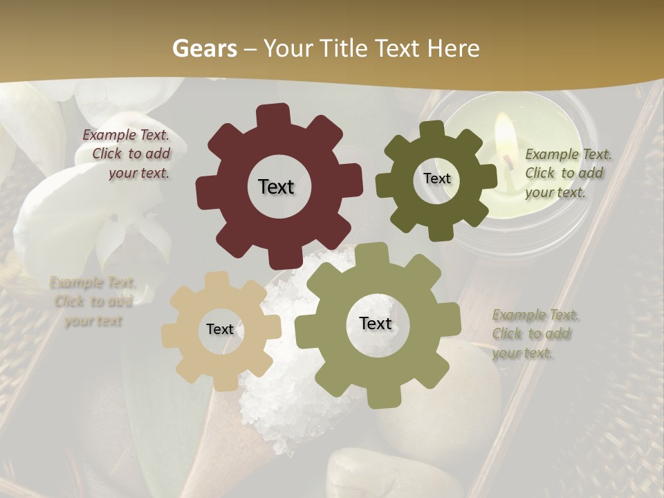 Wellness Bamboo Mat PowerPoint Template