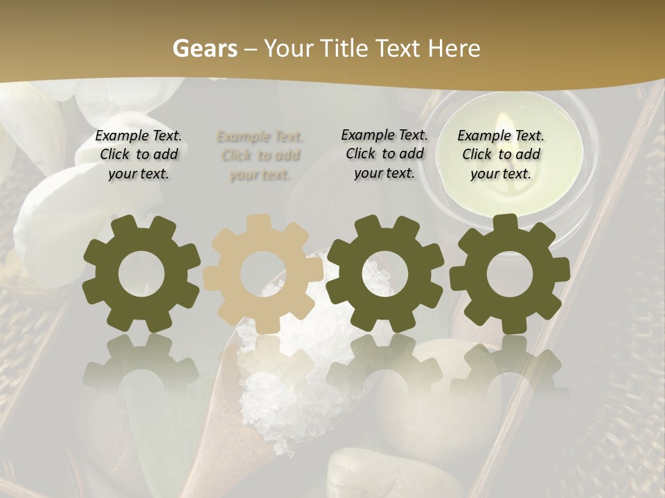 Wellness Bamboo Mat PowerPoint Template