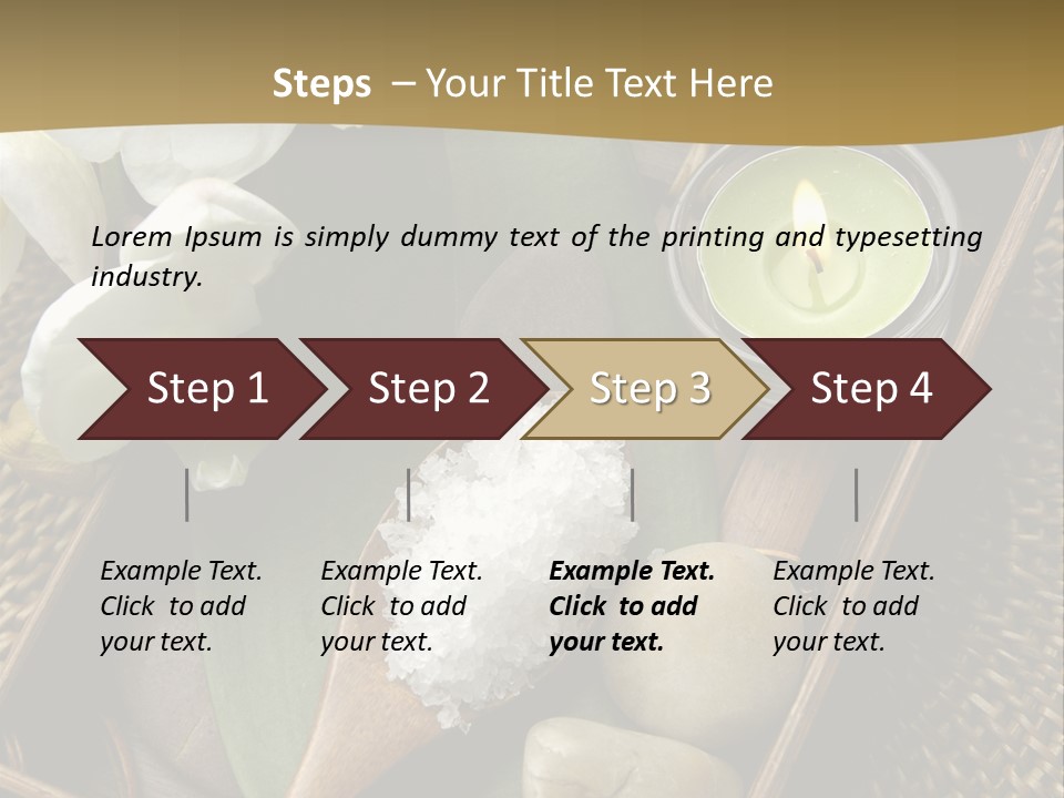 Wellness Bamboo Mat PowerPoint Template