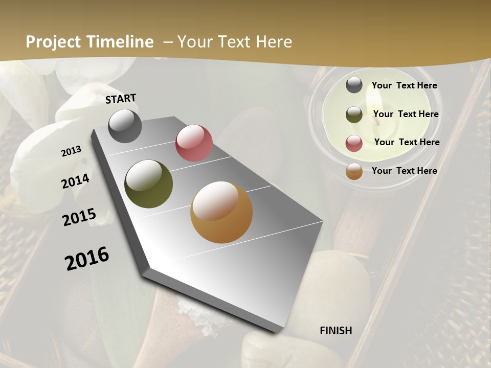 Wellness Bamboo Mat PowerPoint Template