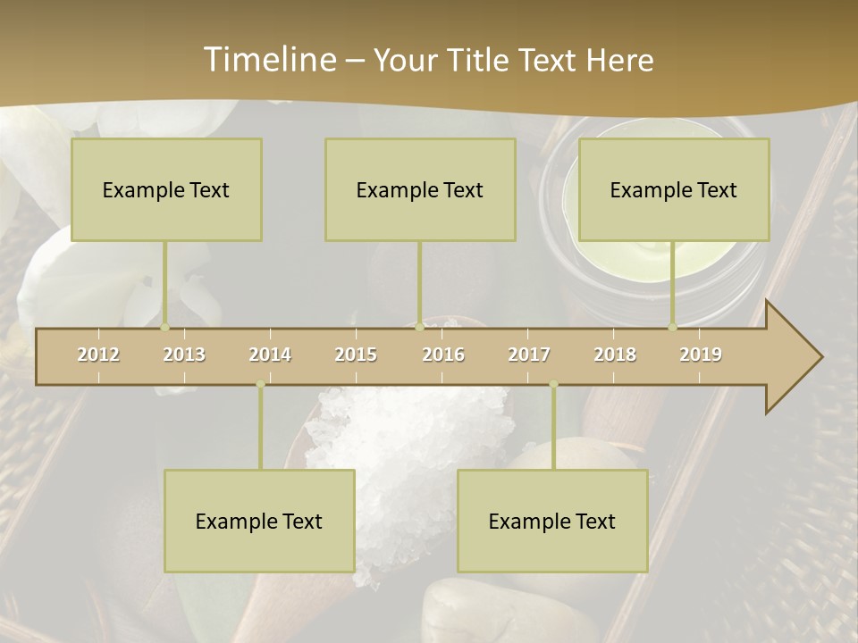 Wellness Bamboo Mat PowerPoint Template