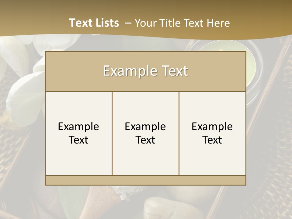Wellness Bamboo Mat PowerPoint Template