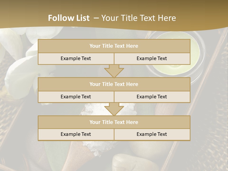 Wellness Bamboo Mat PowerPoint Template