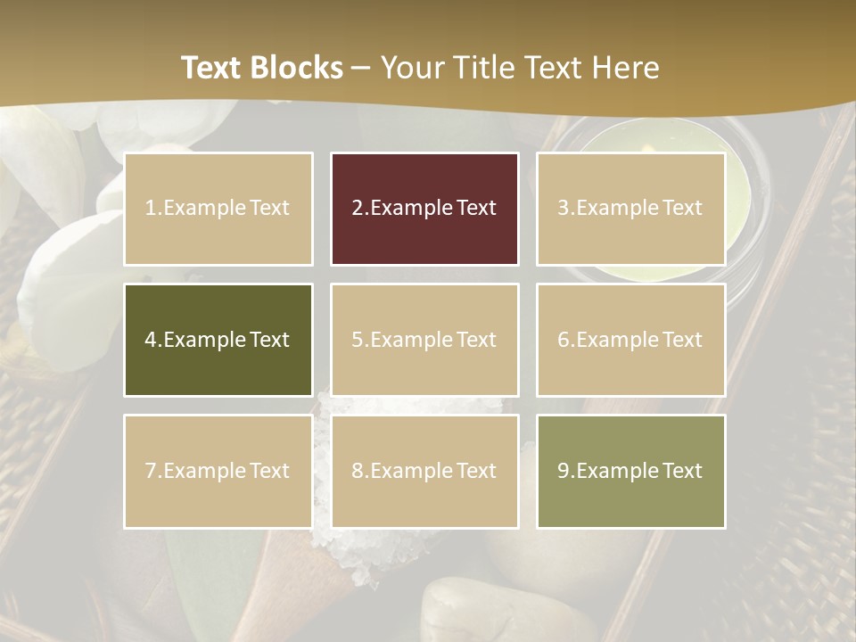 Wellness Bamboo Mat PowerPoint Template