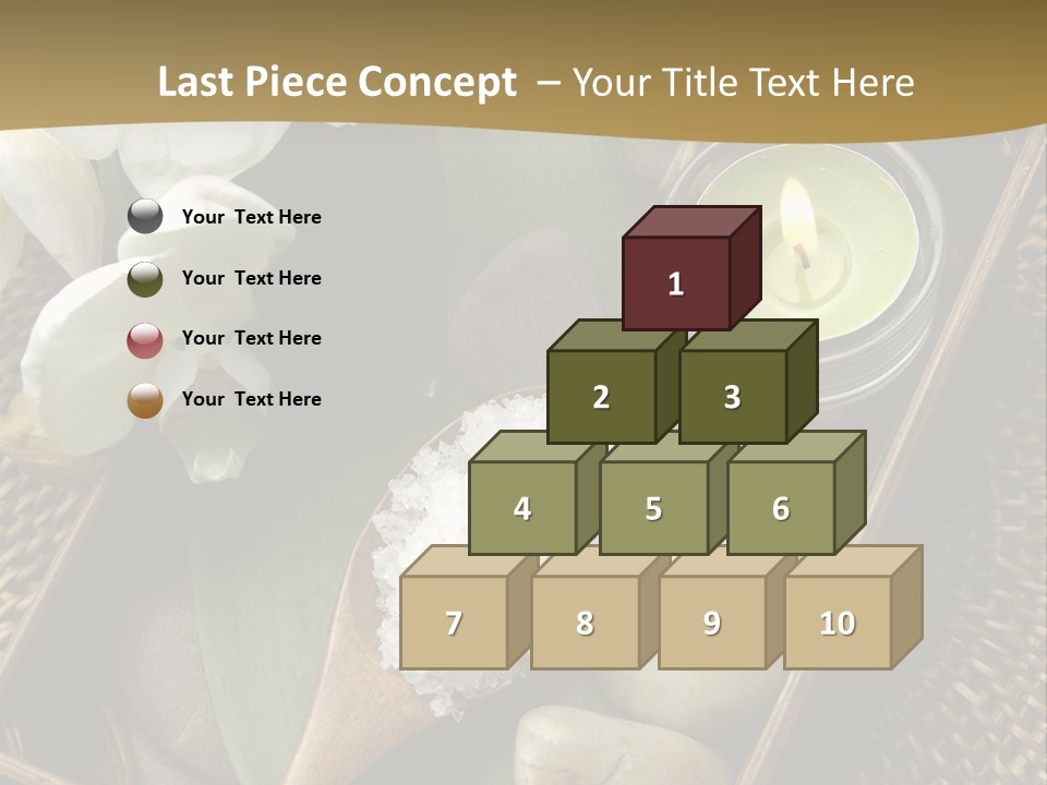 Wellness Bamboo Mat PowerPoint Template