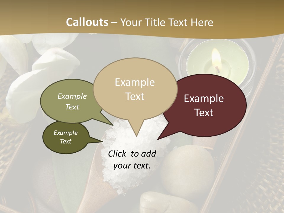 Wellness Bamboo Mat PowerPoint Template