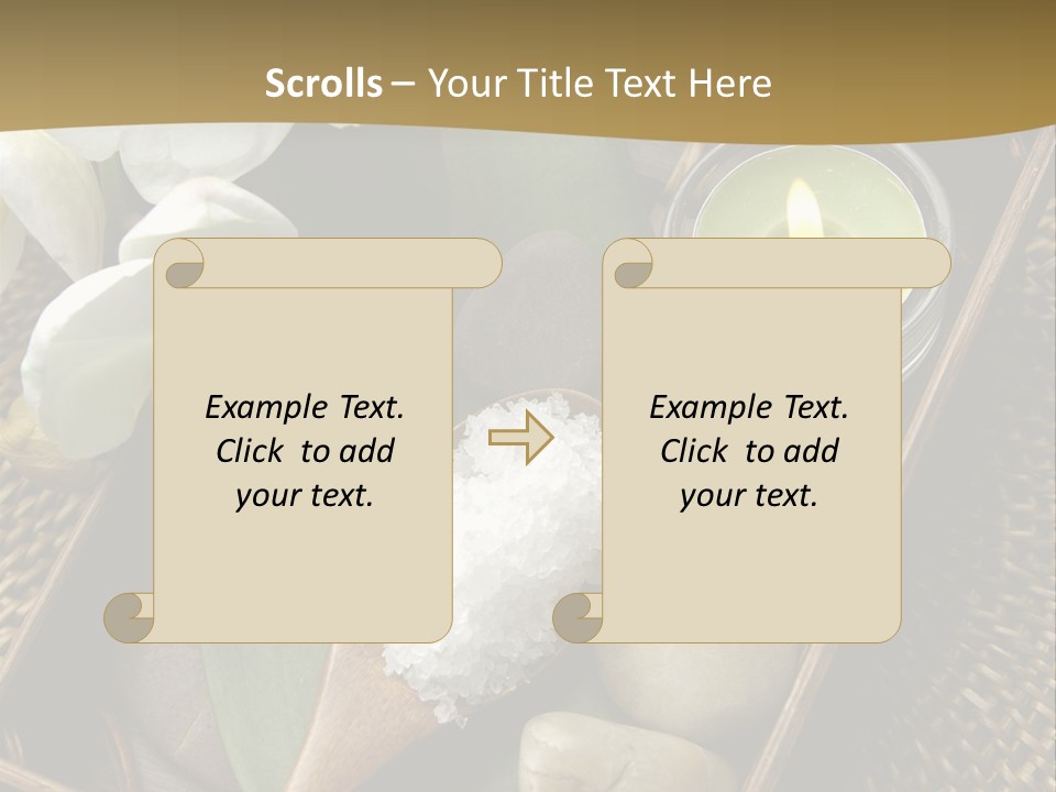 Wellness Bamboo Mat PowerPoint Template