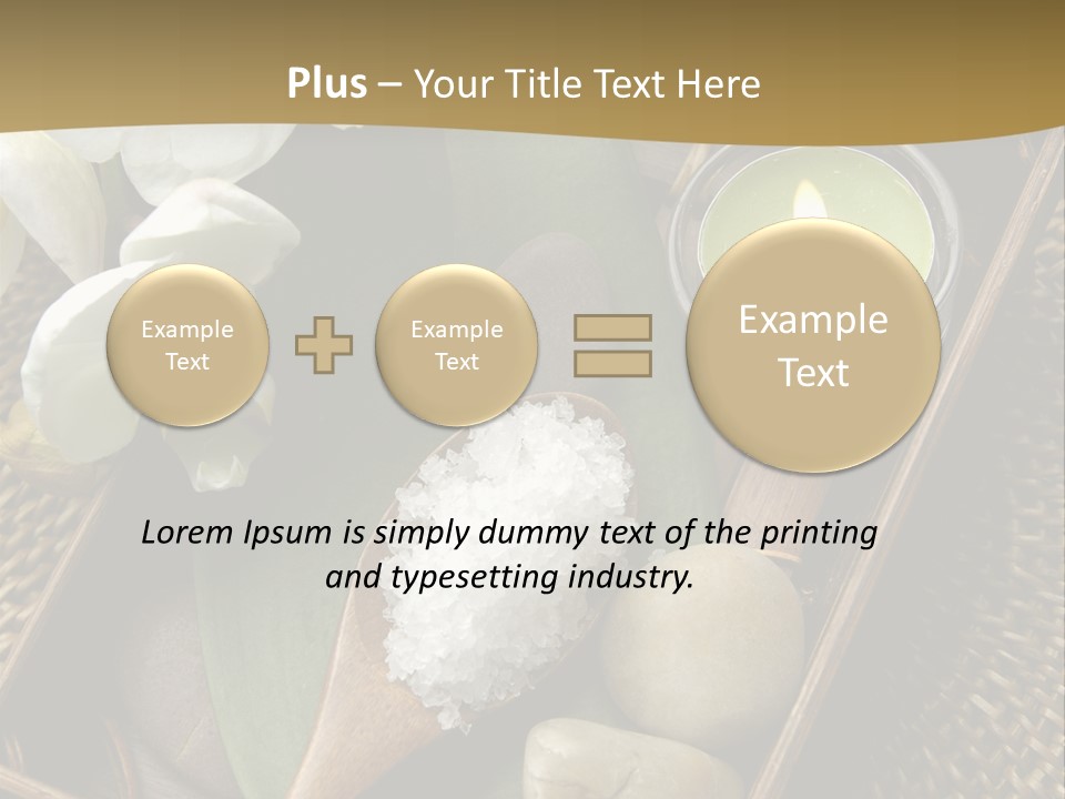 Wellness Bamboo Mat PowerPoint Template