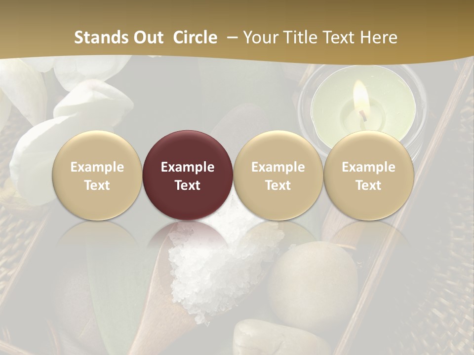 Wellness Bamboo Mat PowerPoint Template