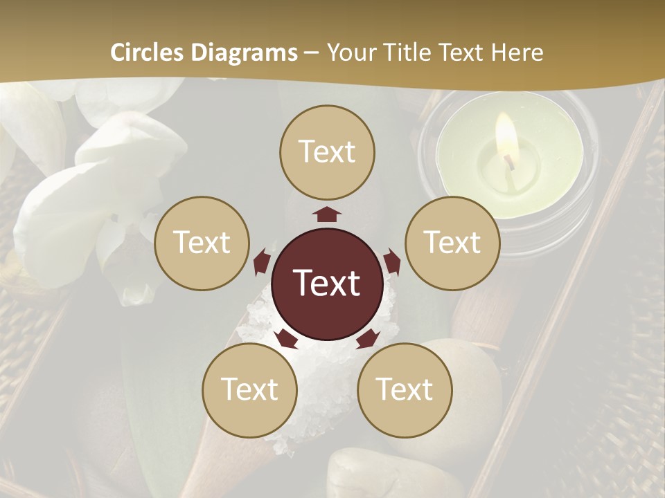 Wellness Bamboo Mat PowerPoint Template