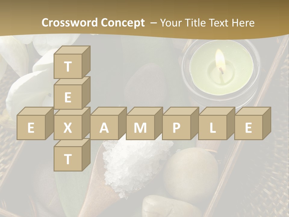 Wellness Bamboo Mat PowerPoint Template