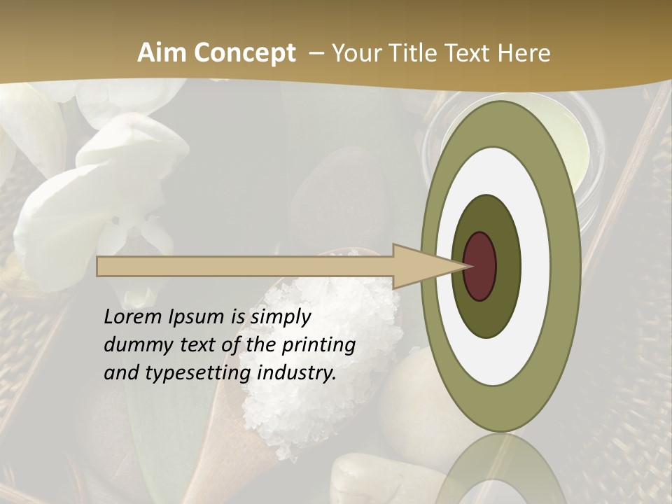 Wellness Bamboo Mat PowerPoint Template