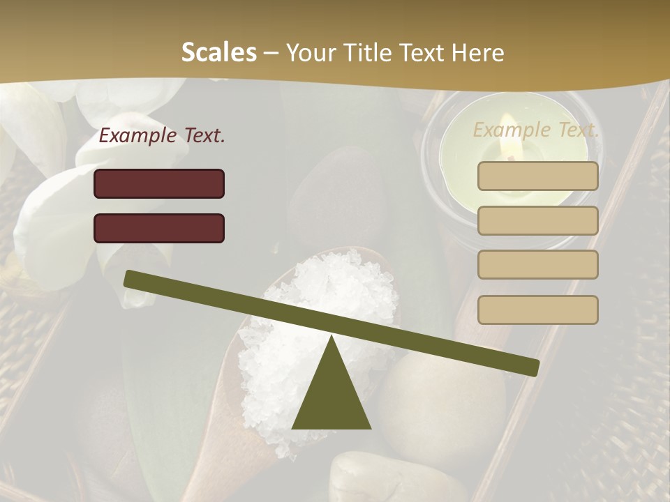 Wellness Bamboo Mat PowerPoint Template