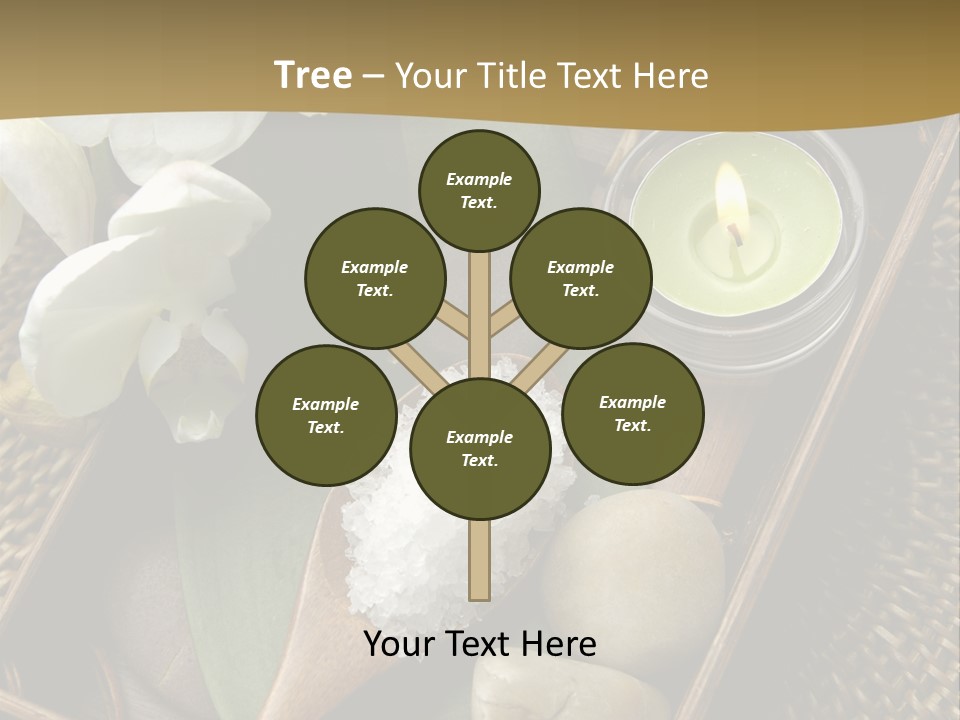 Wellness Bamboo Mat PowerPoint Template