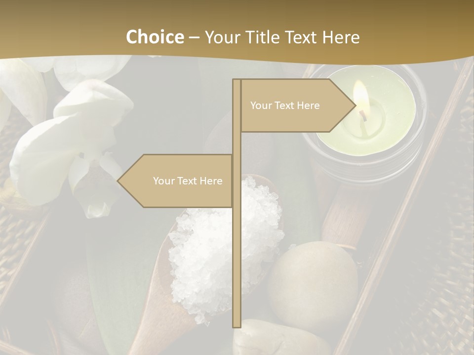 Wellness Bamboo Mat PowerPoint Template