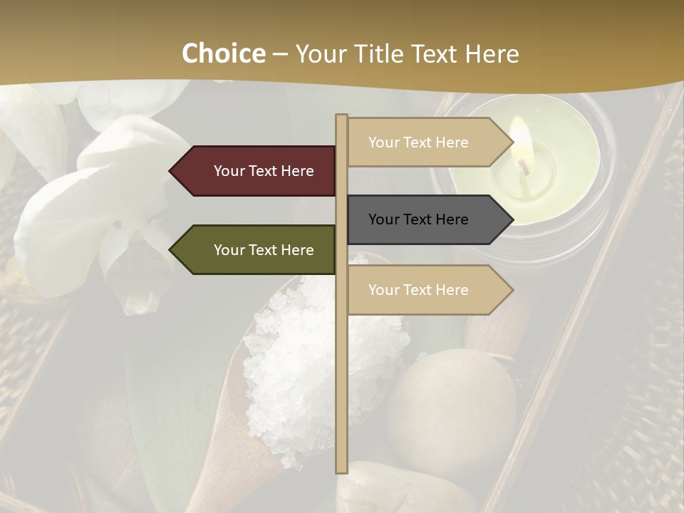 Wellness Bamboo Mat PowerPoint Template