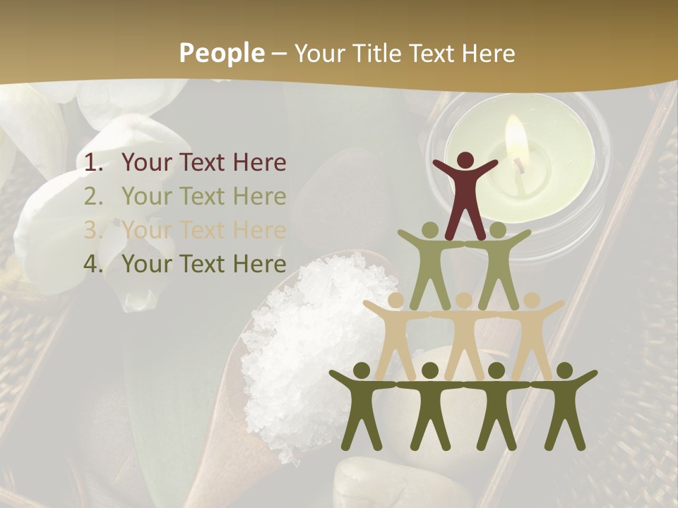 Wellness Bamboo Mat PowerPoint Template