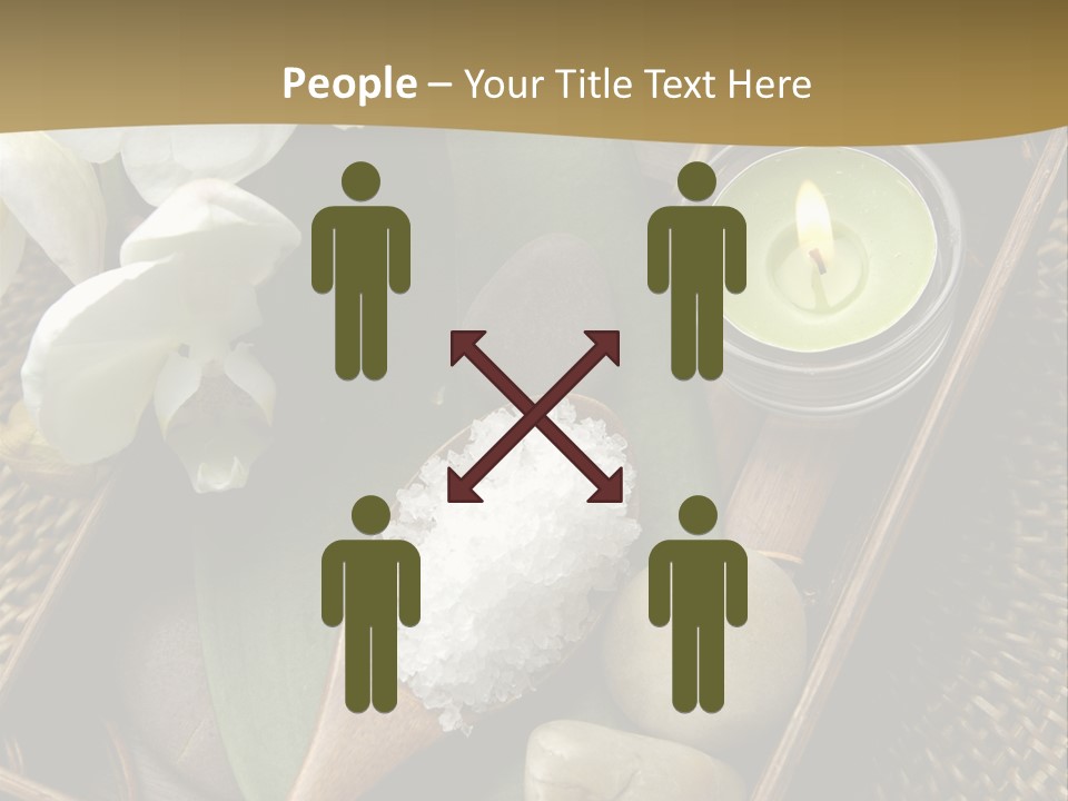 Wellness Bamboo Mat PowerPoint Template