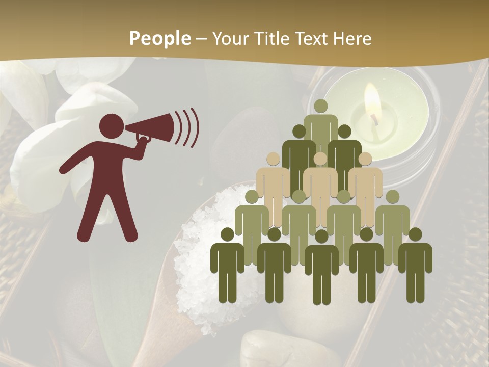 Wellness Bamboo Mat PowerPoint Template