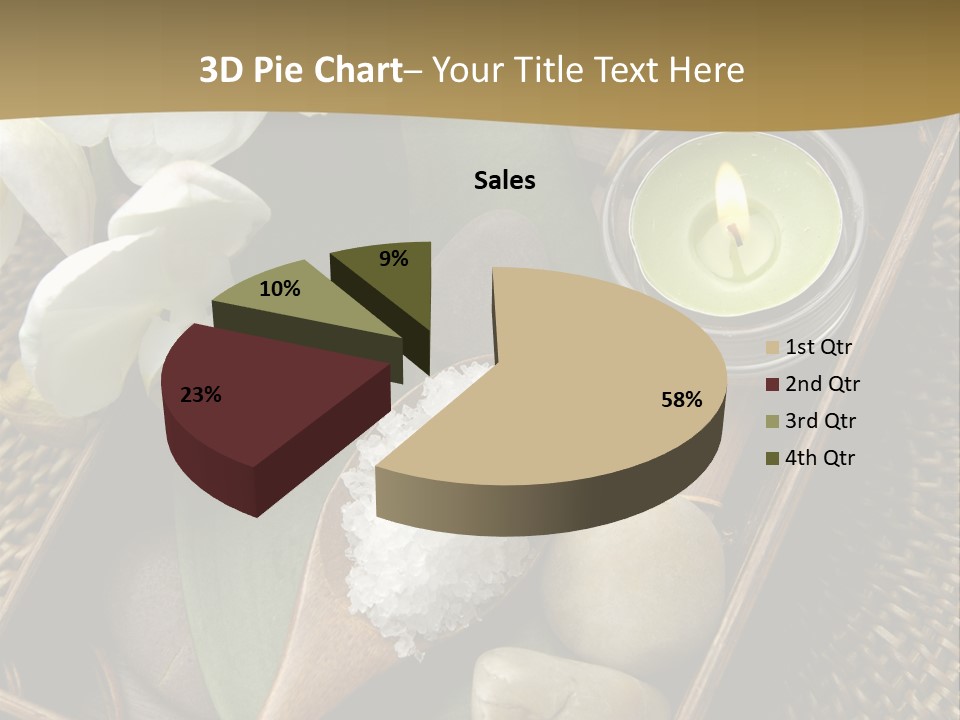 Wellness Bamboo Mat PowerPoint Template