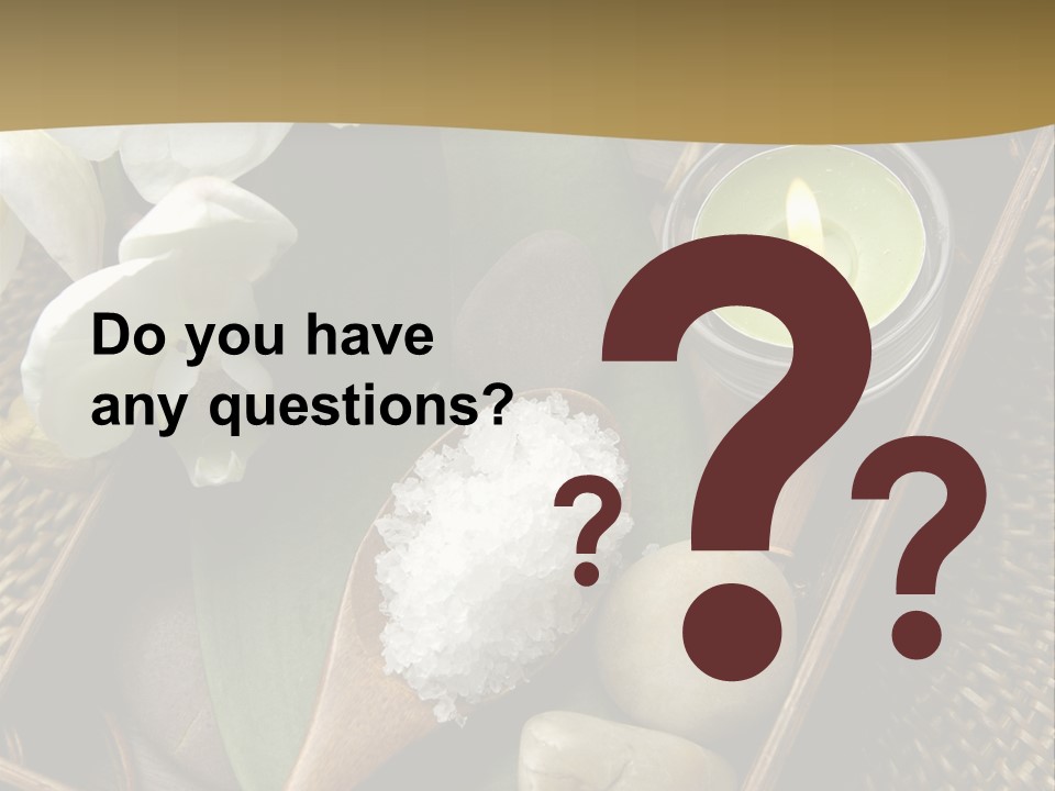 Wellness Bamboo Mat PowerPoint Template