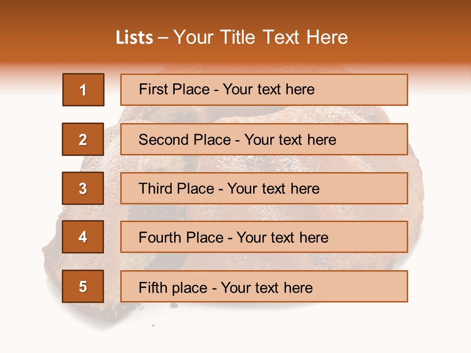 Isolated Indulgence Background PowerPoint Template