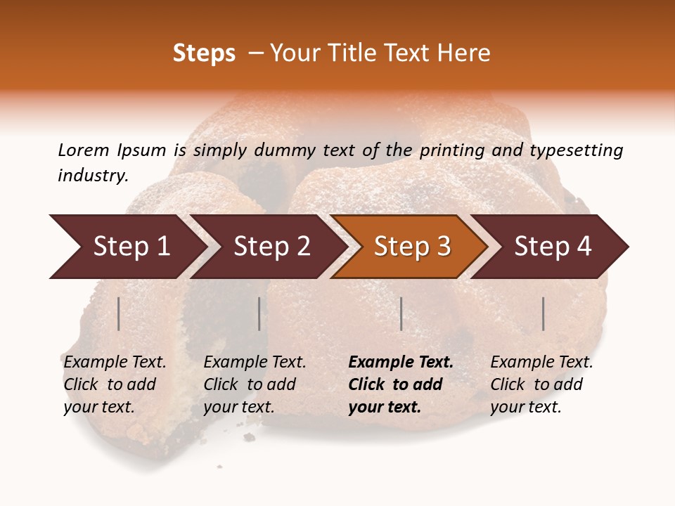 Isolated Indulgence Background PowerPoint Template