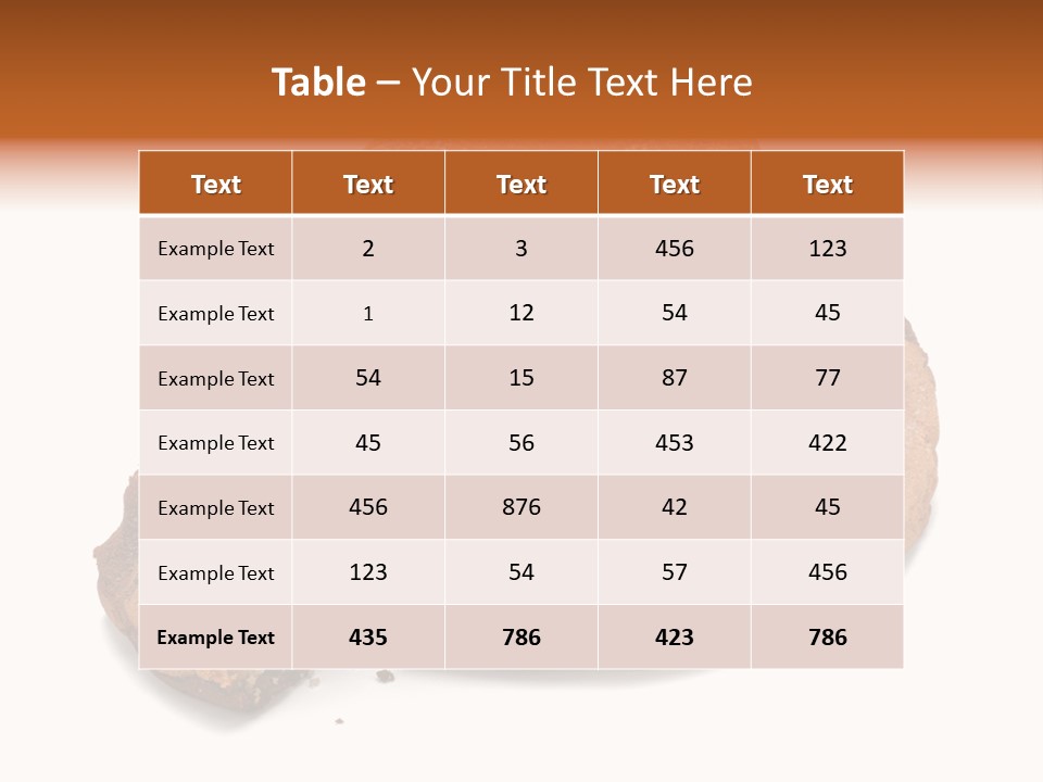 Isolated Indulgence Background PowerPoint Template