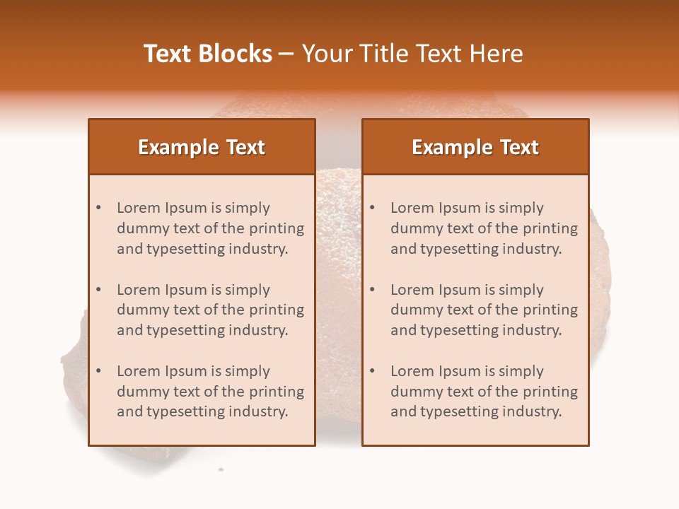 Isolated Indulgence Background PowerPoint Template