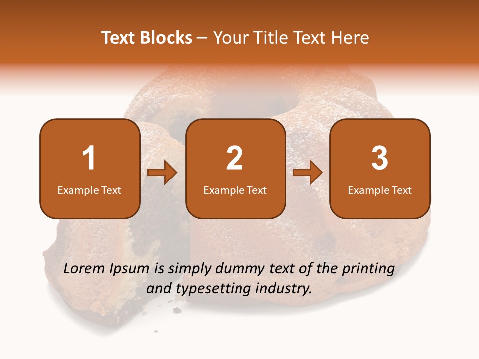 Isolated Indulgence Background PowerPoint Template