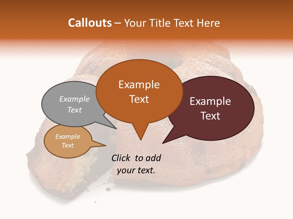Isolated Indulgence Background PowerPoint Template
