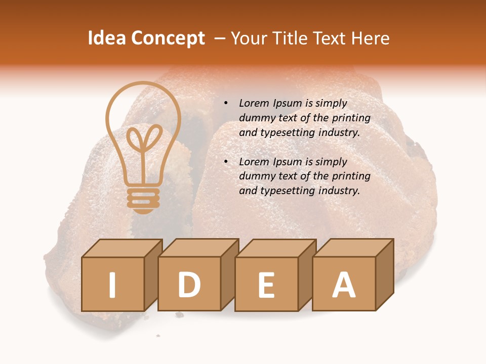 Isolated Indulgence Background PowerPoint Template