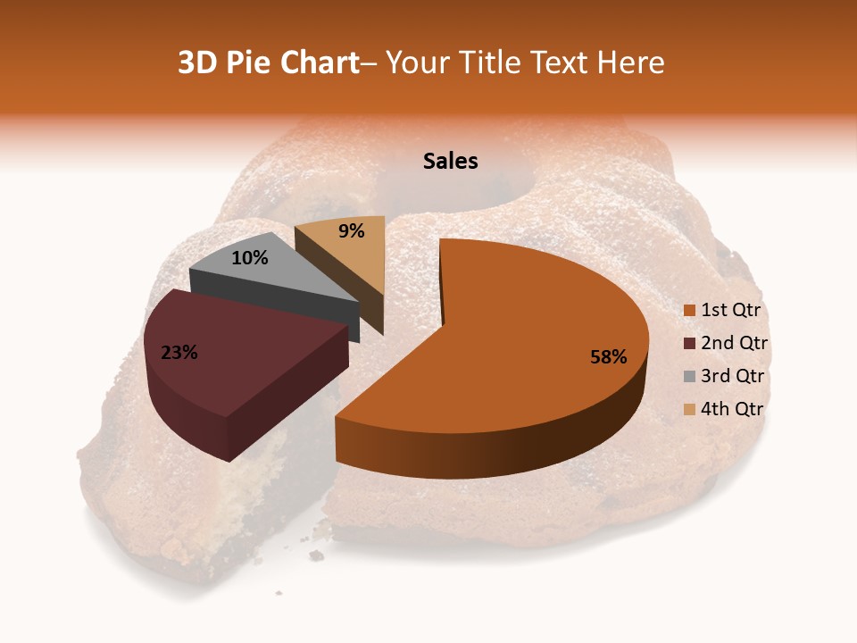 Isolated Indulgence Background PowerPoint Template