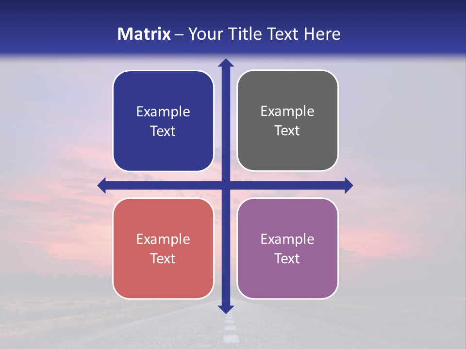 Road Career Drive PowerPoint Template