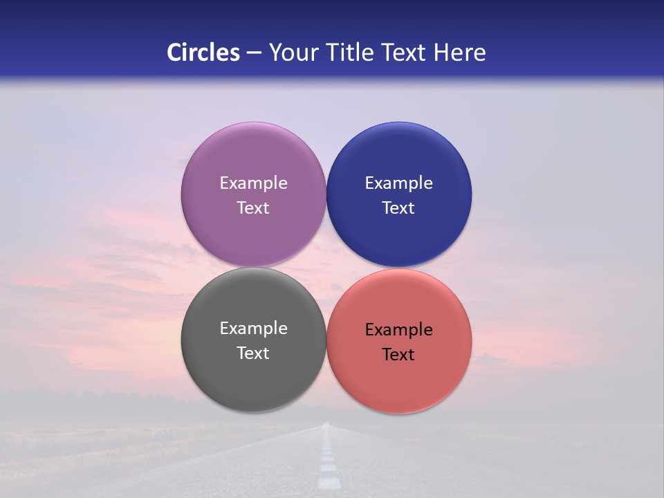 Road Career Drive PowerPoint Template