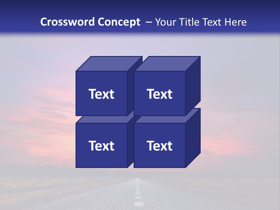 Road Career Drive PowerPoint Template