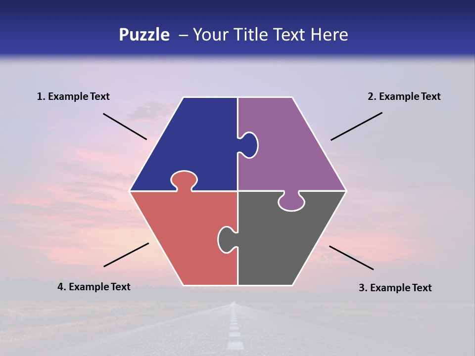 Road Career Drive PowerPoint Template