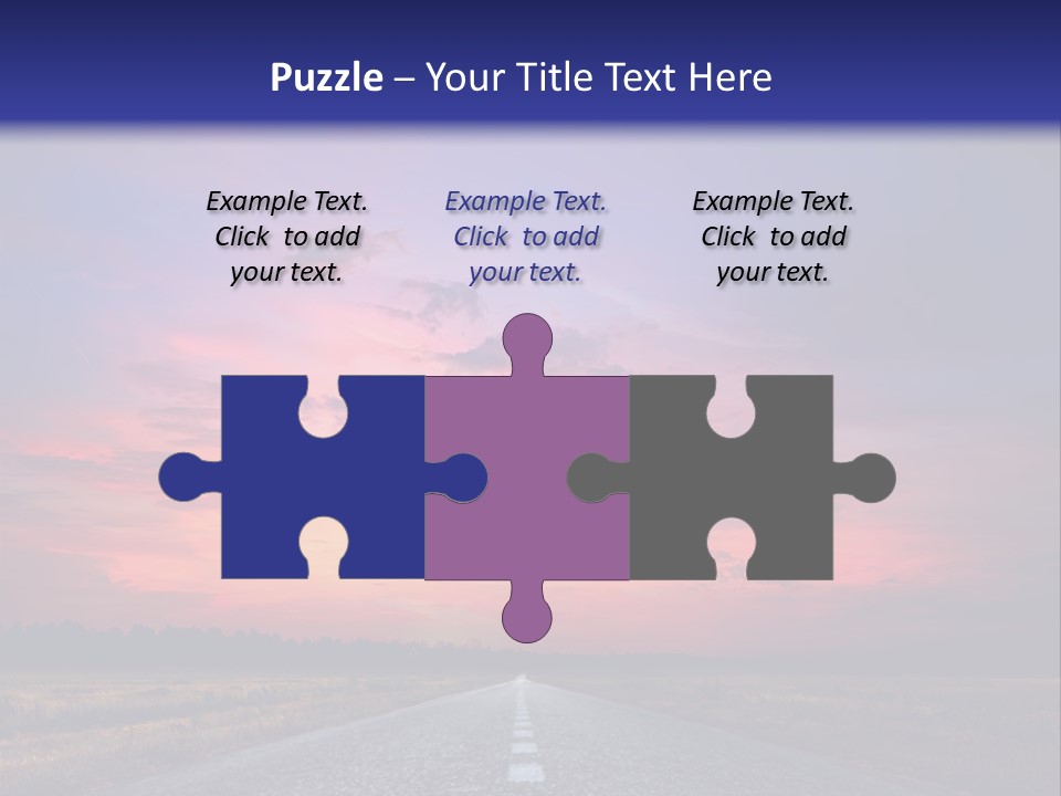 Road Career Drive PowerPoint Template