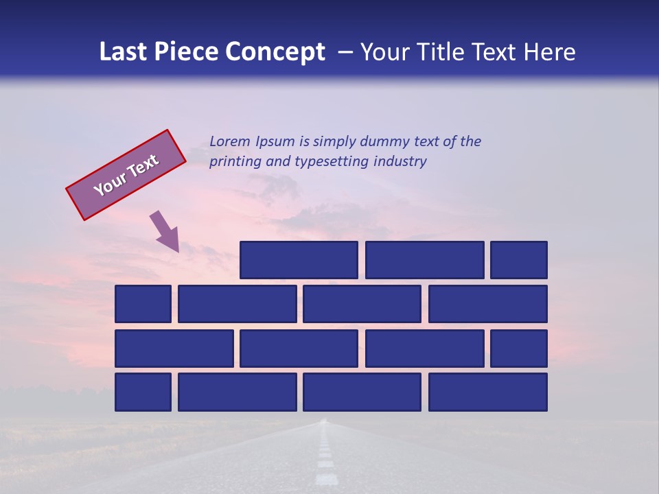 Road Career Drive PowerPoint Template
