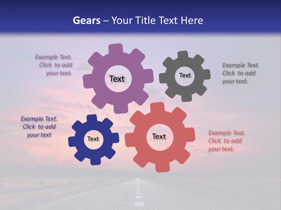 Road Career Drive PowerPoint Template