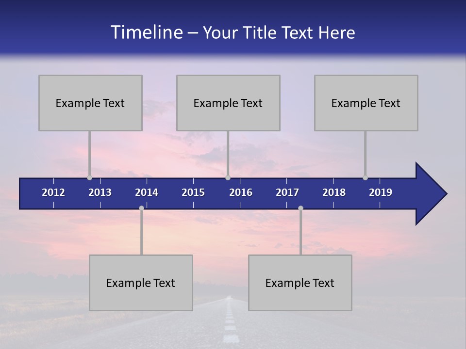 Road Career Drive PowerPoint Template