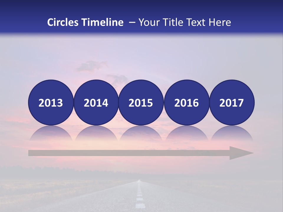 Road Career Drive PowerPoint Template