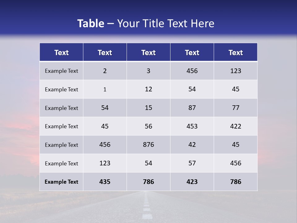 Road Career Drive PowerPoint Template