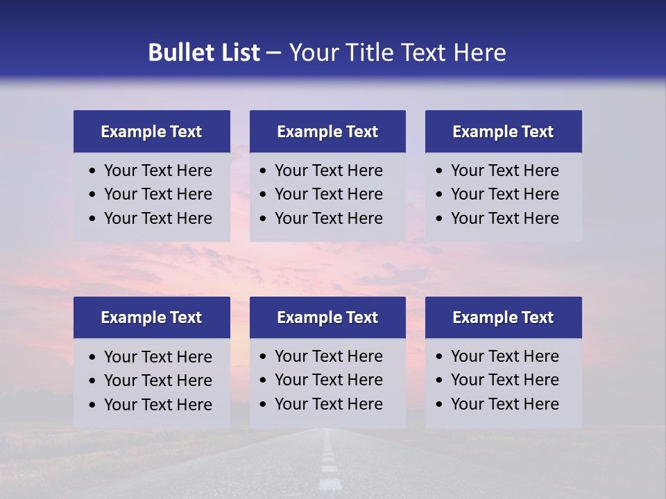 Road Career Drive PowerPoint Template