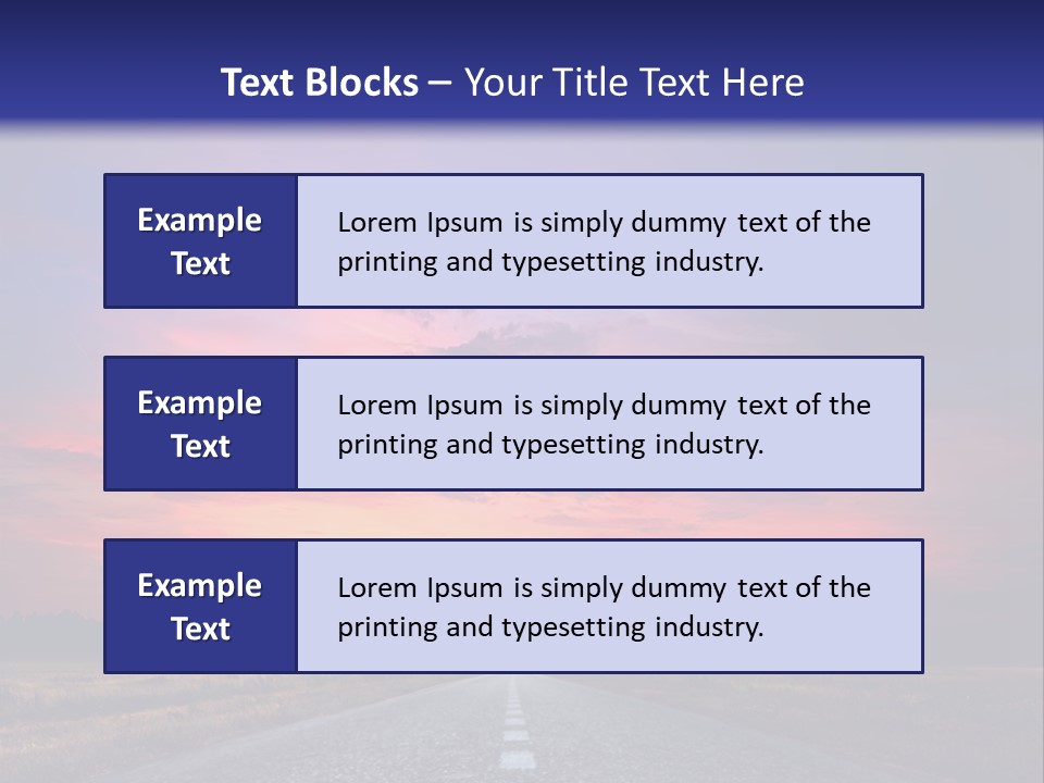 Road Career Drive PowerPoint Template