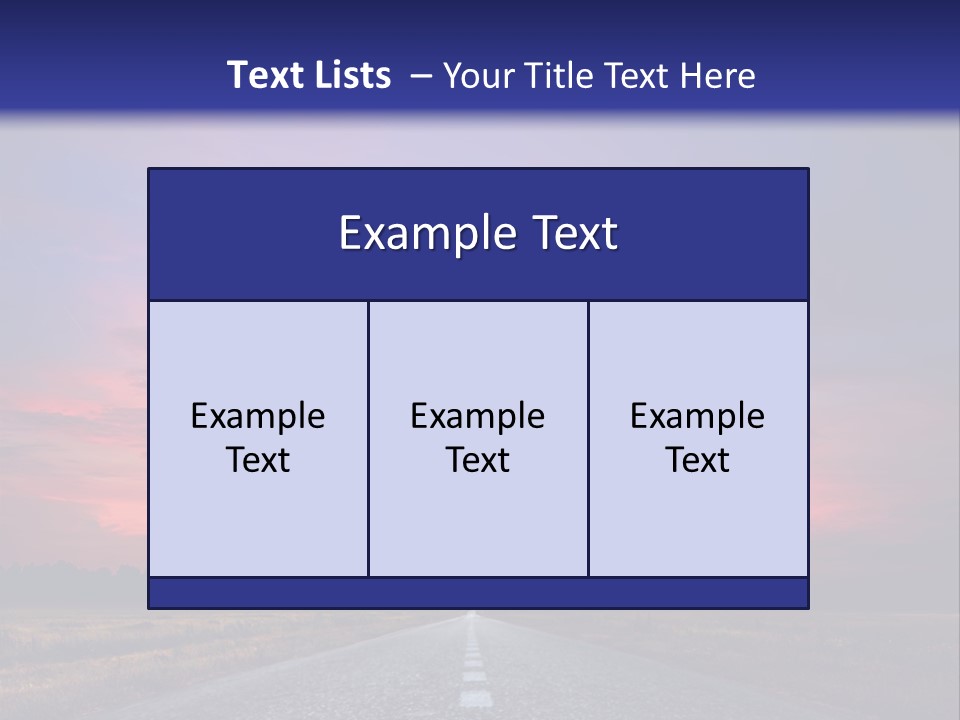 Road Career Drive PowerPoint Template